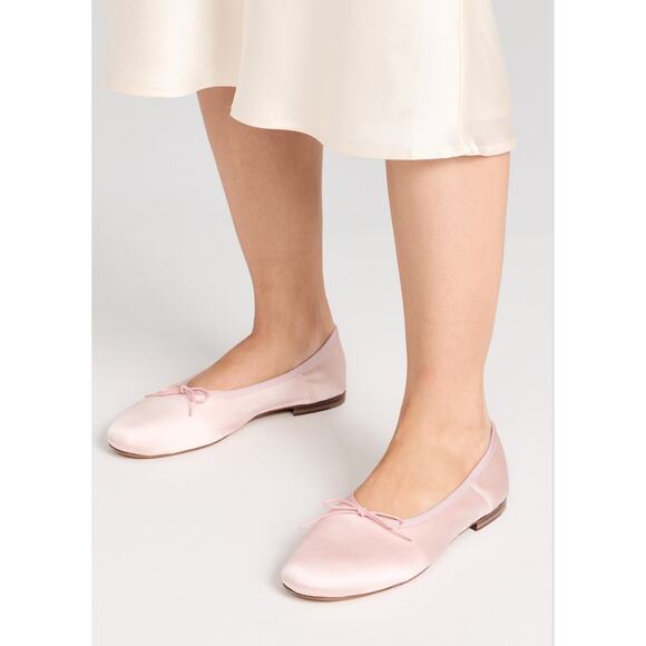 Mansur Gavriel Dream Ballerina Flats in Rose Satin 37.5 - Picture 1 of 8
